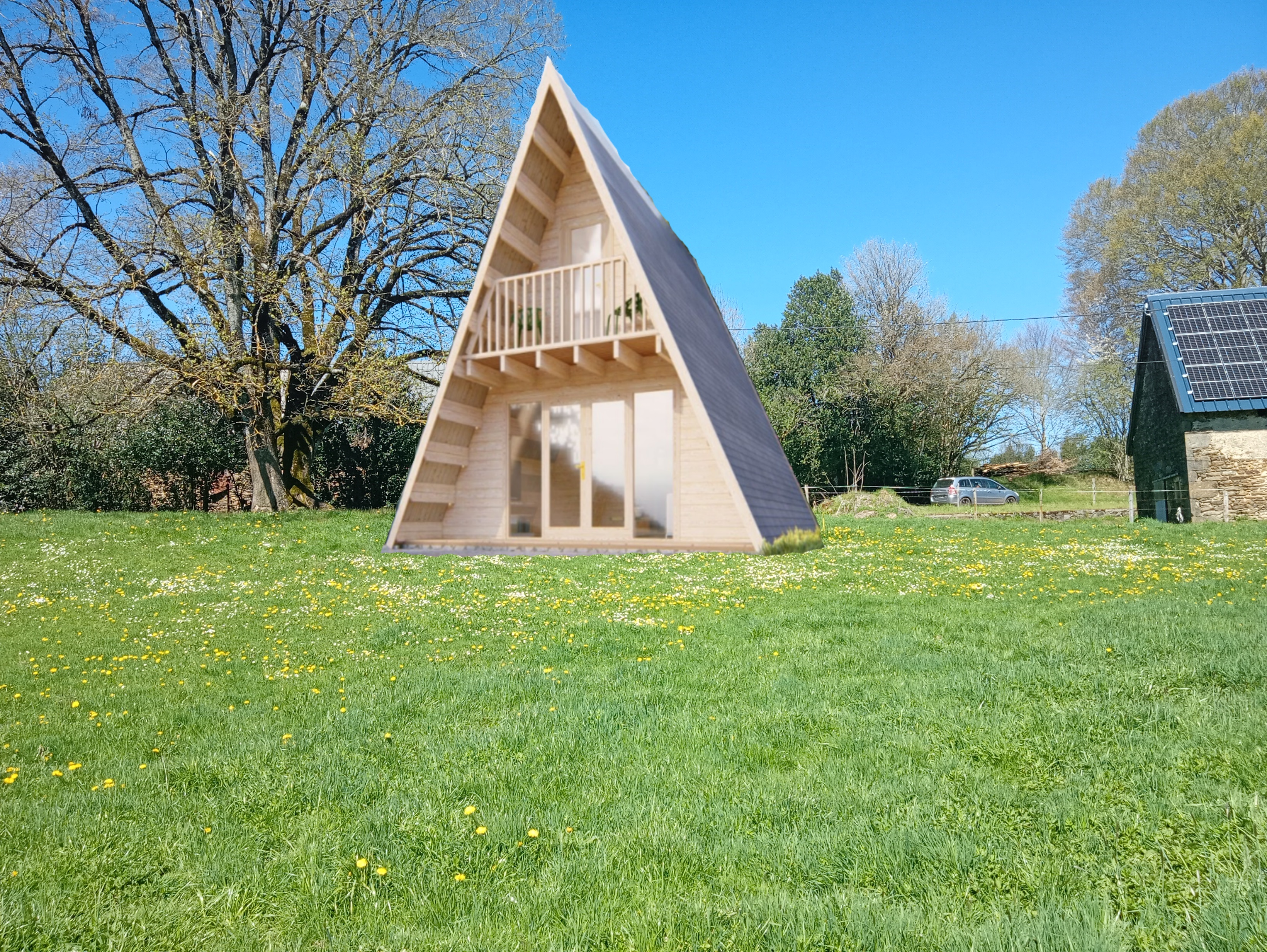 a frame chalet 4 roses